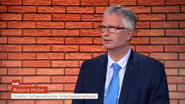 Roland Müller in der Fernsehsendung Talk Täglich.